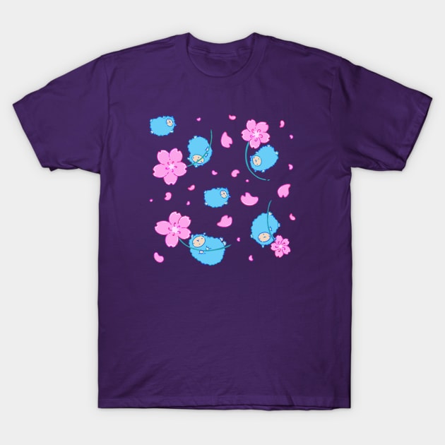 Sakura sheep pattern T-Shirt by Tinyarts